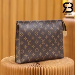 Túi LV Toiletry Pouch 26 Monogram Nâu 25CM Best Quality