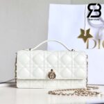 Túi Mini Miss Dior Bag Màu Trắng Sữa Lamskin 21CM Best Quality