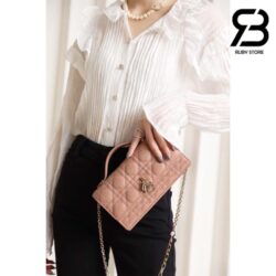 Túi Mini Miss Dior Bag Mùa Hồng Rose Des Vents Lamskin 21CM Best Quality