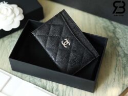 Ví Chanel Classic Card Holder Màu Đen Caviar Best Quality