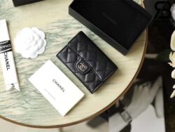 Ví Chanel Classic Flap Card Holder Màu Đen Caviar Best Quality