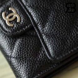 Ví Chanel Classic Flap Card Holder Màu Đen Caviar Best Quality