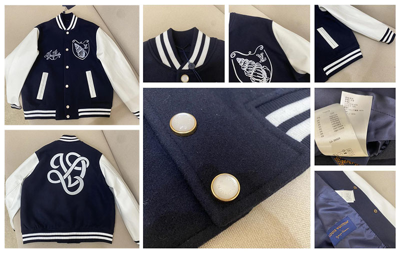 Áo khoác Louis Vuitton Calfskin Varsity Jacket SS24