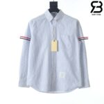 Áo Sơ Mi Thom Browne Xanh Dương Sọc Tay Dài Siêu Cấp
