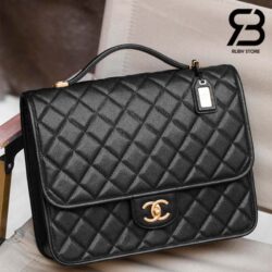 Ba Lô Chanel 22FW Large Backpack Màu Đen Da Caviar 31CM Best Quality