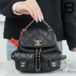 Ba Lô Chanel 23SS Mini Duma Backpack Màu Đen Da Caviar GHW Best Quality