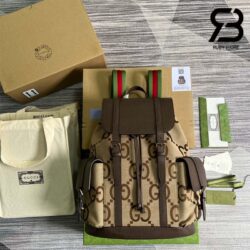 Ba Lô Gucci Jumbo GG Backpack Nâu Leather 42CM Best Quality