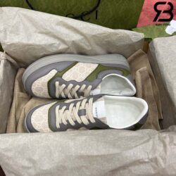 Giày Gucci GG Supreme Sneaker Grey Green Best Quality