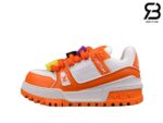 Giày Louis Vuitton Trainer Maxi Orange Siêu Cấp