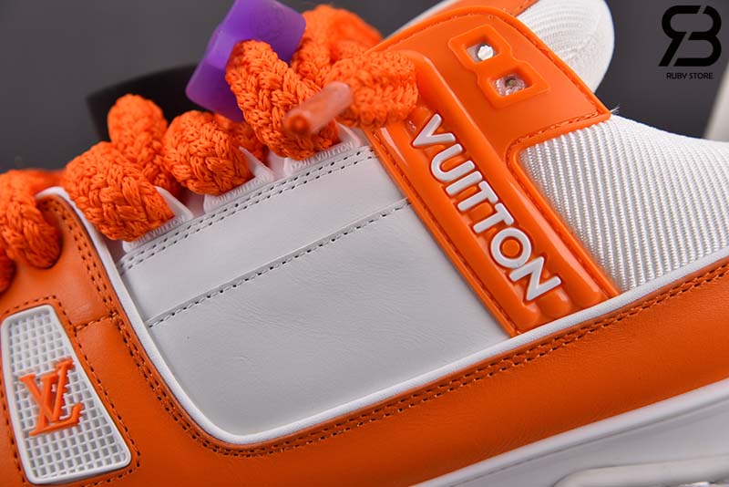 Giày Louis Vuitton Trainer Maxi Orange Siêu Cấp