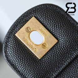 Chanel 22k Màu Đen Da Caviar Flap Bag with Top Handle GHW Best Quality