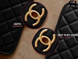 Chanel 22K Màu Đen Da Caviar Flap Bag with Top Handle GHW Best Quality