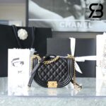 Túi Chanel Small Boy Messenger Bag Đen Da Caviar Best Quality