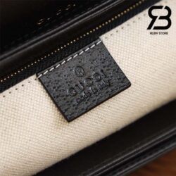Túi Gucci Horsebit 1955 Shoulder Bag Đen GG Supreme Denim 25CM Best Quality
