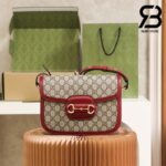 Túi Gucci Horsebit 1955 Shoulder Bag Đỏ GG Supreme 25CM Best Quality