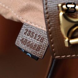 Túi Gucci Small Horsebit 1955 Shoulder Bag GG Supreme Be Nâu Canvas Best Quality