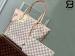 Túi LV 23S Nautical Neverfull MM Tote Bag Damier Azur Best Quality
