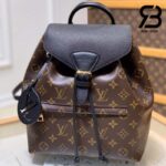 Ba Lô LV Montsouris PM Backpack Monogram Nâu Đen Canvas 27CM Best Quality
