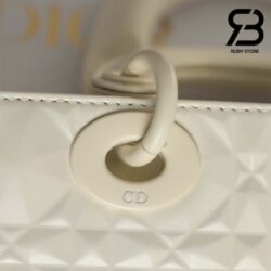 Túi Medium Lady Dior D-Joy Bag Latte Kim Cương Da Bê 26CM Best Quality