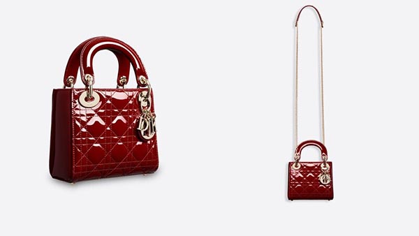 Túi Lady Dior màu đỏ