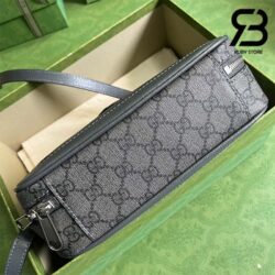 Túi Gucci Ophidia Small Shoulder Bag Xám Đen GG Supreme Best Quality