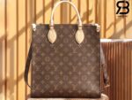 Túi LV Sac Plat PM Monogram Nâu Canvas 30CM Best Quality