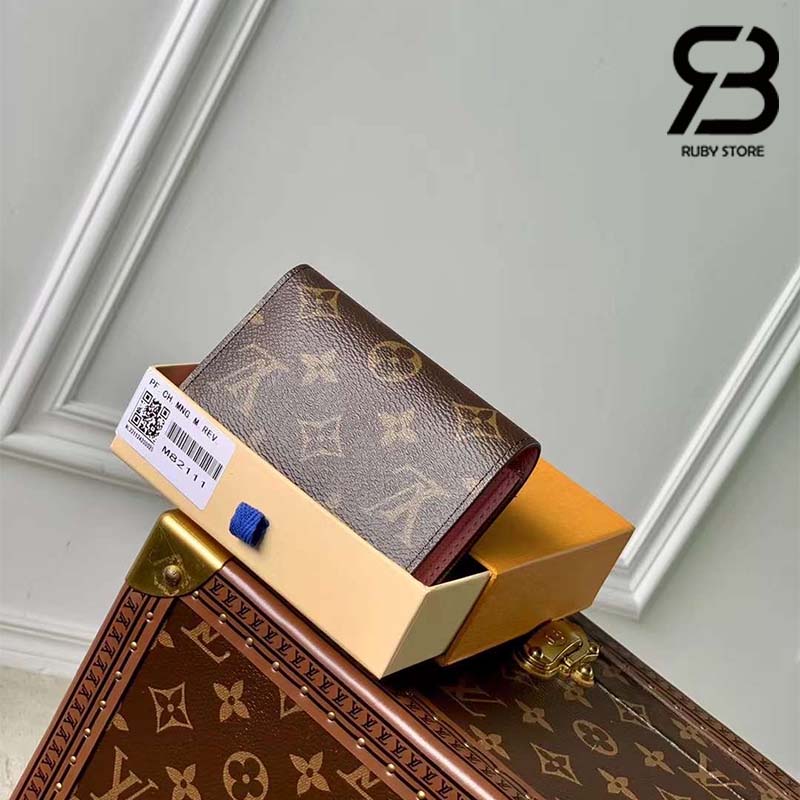 Ví LV Victorine Wallet Monogram Brown best quality  Ruby Luxury