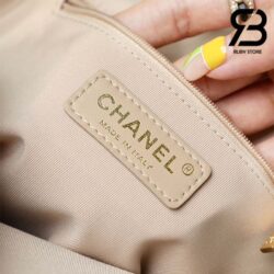 Ba Lô Chanel 22 Melody White Trắng Da Caviar GHW 20CM Best Quality