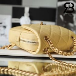 Ba Lô Chanel 22 Melody Yellow Vàng Da Caviar GHW 20CM Best Quality