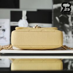 Ba Lô Chanel 22 Melody Yellow Vàng Da Caviar GHW 20CM Best Quality