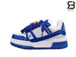 Giày Louis Vuitton Trainer Maxi Navy Blue Siêu Cấp