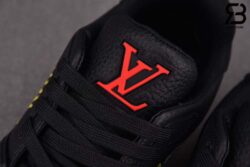Giày Louis Vuitton x Yayoi Kusama Trainer Đen Mặt Trời Siêu Cấp