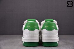 Giày Louis Vuitton x Yayoi Kusama Trainer Sneaker Green Infinity Dots Siêu Cấp