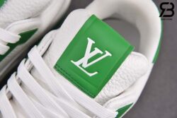 Giày Louis Vuitton x Yayoi Kusama Trainer Sneaker Green Infinity Dots Siêu Cấp