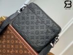 Túi LV Trio Messenger Monogram Đen Embossed Calfskin 25CM Best Quality