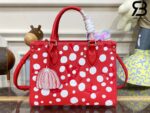 Túi LV X YK Onthego PM Monogram Empreinte Đỏ Trắng Dots Best Quality