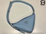Túi Prada Saffiano Leather Belt Bag Xanh Nhạt Best Quality