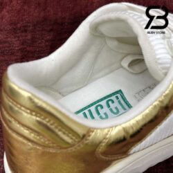 Giày Gucci MAC80 Off-White Metallic Gold Siêu Cấp