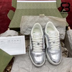 Giày Gucci MAC80 Off-White Metallic Silver Siêu Cấp
