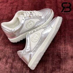 Giày Gucci MAC80 Off-White Metallic Silver Siêu Cấp