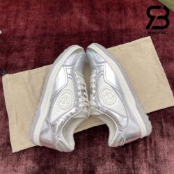 Giày Gucci MAC80 Off-White Metallic Silver Siêu Cấp