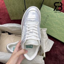 Giày Gucci MAC80 Off-White Metallic Silver Siêu Cấp