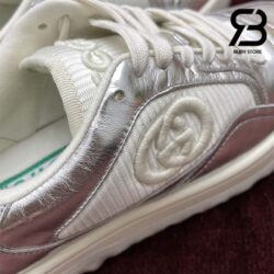 Giày Gucci MAC80 Off-White Metallic Silver Siêu Cấp
