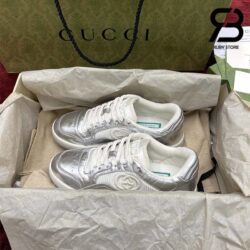 Giày Gucci MAC80 Off-White Metallic Silver Siêu Cấp
