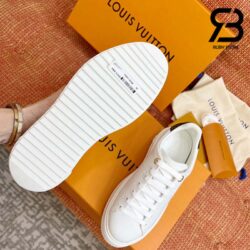 Giày Louis Vuitton Time Out Debossed LV Monogram Leather White Siêu Cấp