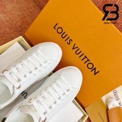 Giày Louis Vuitton Time Out Debossed LV Monogram Leather White Siêu Cấp