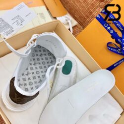 Giày Louis Vuitton Time Out Debossed Monogram Leather White Siêu Cấp