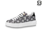 Giày Louis Vuitton Time Out Denim White Siêu Cấp