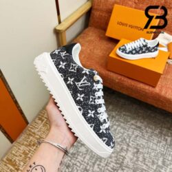 Giày Louis Vuitton Time Out Denim White Siêu Cấp