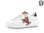 Giày Louis Vuitton Time Out White Gót Nâu Siêu Cấp